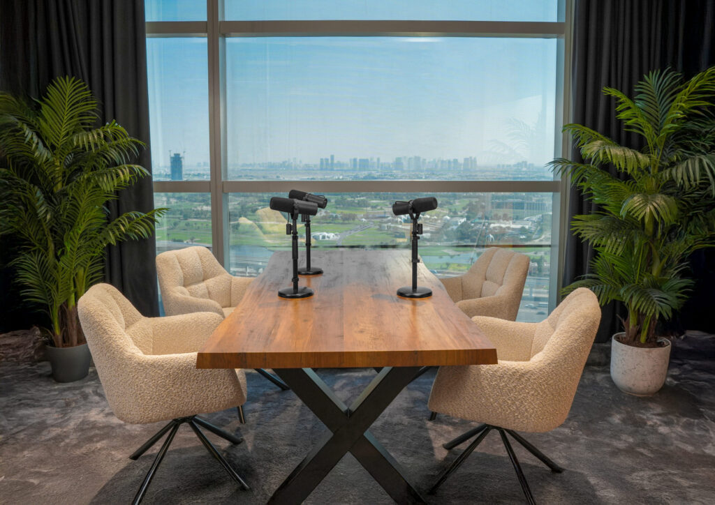 Premium podcast studio Dubai